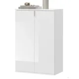 inn.furn SystemX 61 x 99 x 34 cm hochglanz weiß / weiß