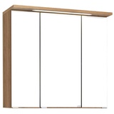 Held Held-Möbel Spiegelschrank Bologna Holzoptik Braun Eiche 70 cm