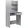 vidaXL Schminktisch mit Spiegel Grau Sonoma 74,5x40x141 cm