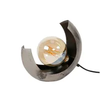 KAWOLA Tischleuchte LUAR Tischlampe Metall silber