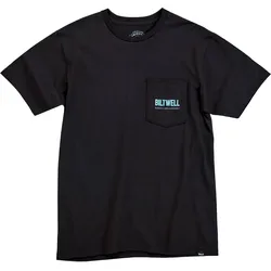 Biltwell Old Junk, T-Shirt - Schwarz/Hellblau - XXL