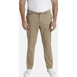 Chinohose CHARLES COLBY "Tiefbundhose BARON EOIN", Herren, Gr. 72, beige, Obermaterial: 97% Baumwolle CO. 3% Elasthan EL., klassisch, comfort fit lang, Hosen