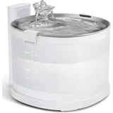 Cheerble Katzenbrunnen Kabellos 2L mit MagDriveTM Tech – Pumpenlos Ultraleiser Trinkbrunnen für Katze mit 5000mAh Akku, Bewegungsmelder, BPA-Frei | Leicht zu Reinigen Katzen Wasserbrunnen | Elfin E1+