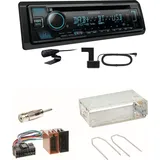 Kenwood KDC-BT560DAB Bluetooth DAB USB Einbauset für Renault Clio 1 2 Twingo