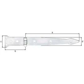 GAH Alberts Werfgehänge 202 x 77 mm 48 x 35 mm 2,5 mm