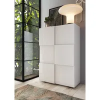 Home Affaire Dama 78 x 116 x 35 cm weiß hochglanz / weiß