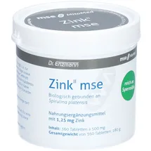 MSE PHARMAZEUTIKA GMBH Zink II MSE 1,25 mg Tabletten