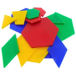 Formen-Plättchen ? Farbenfroh entdecken, was Geometrie bedeutet!