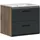 xonox.home Waschtisch mit Waschbecken Ice Nox Oak Nachbildung schwarz matt B/H/T: ca. 60x55x46 cm – Schwarz