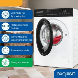 Exquisit WA6312-370A Waschmaschine (6 kg, 1200 U/min)