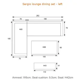 Garden Impressions Sergio Loungeset grau