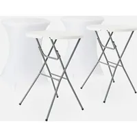 sweeek 2er Set Party Stehtische - 2 Hussen - sweeek