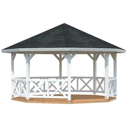 Palmako Pavillon Betty 18,0 m2 weiße Lackierung