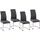 Hti-Living Schwingstuhl SallyC Polyester grau 4er Set