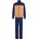 Tricot Colour Pop Dark Blue/Dusky Orange/White 140