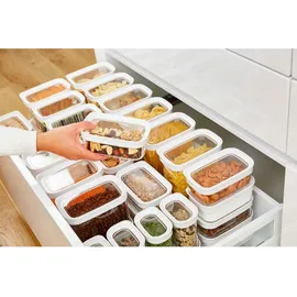 Emsa Optima rechteckig transparent/weiß 0,45 l