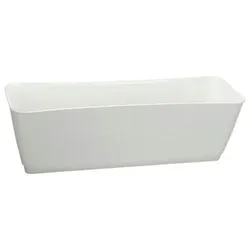 Prosperplast Blumenkasten 39cm Rattanoptik Untersetzer Balkonkasten Pflanzkasten Blumentopf