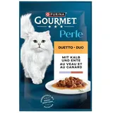 Purina Gourmet Perle DUO Kalb & Ente in Sauce Katzenfutter nass 52 x 85 g