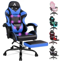 Luxuskollektion Gaming-Stuhl LED-Racing mit 12-Farbiger RGB-Beleuchtung Massage