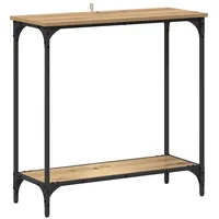 VidaXL Konsolentisch mit Regal Eiche handwerklich 75 x 30.5