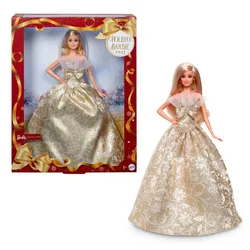 Barbie Signature 2025 Holiday Barbie – Eleganz in Gold & Silber