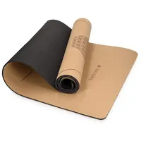Navaris Yogamatte aus Kork rutschfeste Matte - Yoga Sportmatte