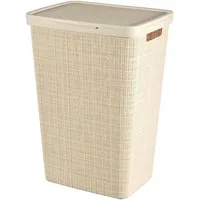 Curver Wäschekorb Jute 58 l, Beige, 70 % recycelt