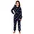 normann Jumpsuit Overall Schlafanzug Pyjama langarm Sterne - 70317 in marine | Gr.: 164
