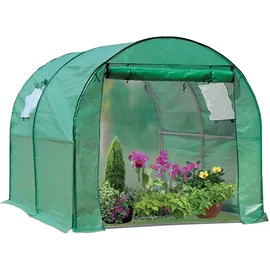 NATIV Robustes Foliengewächshaus mit 2 Fenstern,