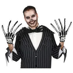 XXL Skelett-Finger Handschuhe - OS