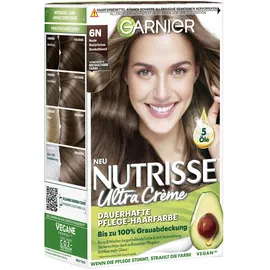 Garnier Nutrisse Ultra Crème Haarfarbe 6N nude natürliches dunkelblond 100 ml