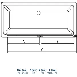 Bernstein Duschabtrennung Bernstein Nano Echtglas 6mm NT209 120x140 cm, Profil Schwarz matt