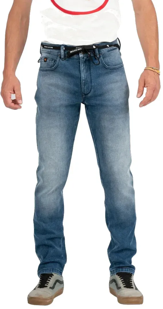 Riding Culture Tapered Slim Light Blue Motorrad Jeans, blau, Größe 29 34 für Männer