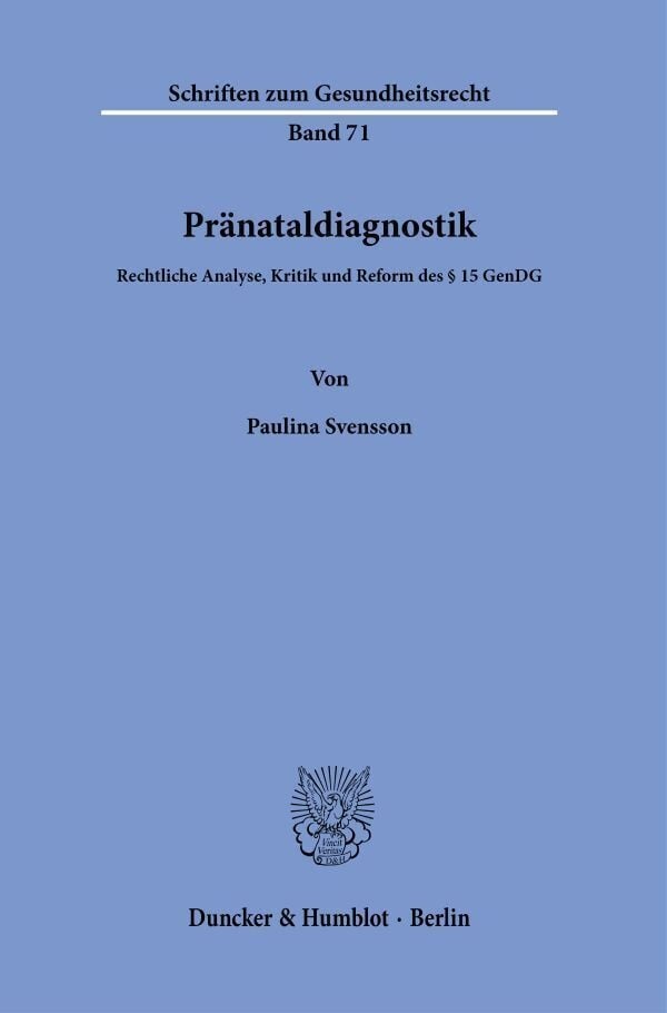 Pränataldiagnostik. - Paulina Svensson  Kartoniert (TB)