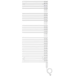 Zehnder Design-Elektroheizkörper „Forma Asym“ 49,6 × 116,1 cm in Traffic Black (RAL 9017)