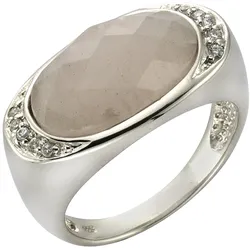 Zeeme Gemstones Ring 925/- Sterling Silber Rosenquarz
