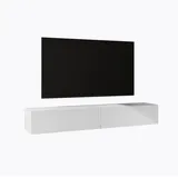 doporro F02 TV-Lowboard 200 cm Weiß Holz