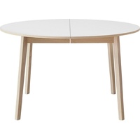 Hammel Furniture Esstisch »Basic Single, ausziehbar, inklusive 2 Einlegeplatten«, Ø130/228 cm, Melamin Massivholz, stabiler dänische Design Tisch