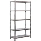 simonclick Metallregal 2000 x 1000 x 400 cm Grau