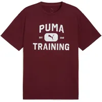 Puma M Graphics Train Logo Relaxed Tee rot S