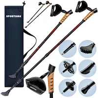 Sportana Nordic Walking Stöcke 2er-Set Rot