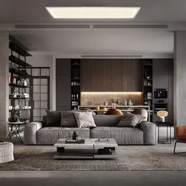B.K.Licht LED Panel 100x25 cm 2 eckig weiß