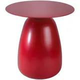 Höffner Beistelltisch, Rot, Holz, 33x34x33 cm, Wohnzimmer, Wohnzimmertische, Beistelltische