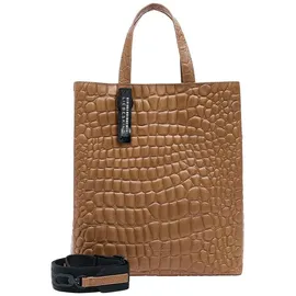 Liebeskind Berlin Kroko Paper Bag Tote M cognac