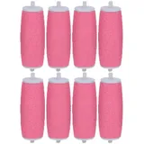 Ersatz-Rollenköpfe für elektrische Fußfeile, kompatibel mit Scholl Express Pedi Fußfeile, extra grob, normal und glatt (Pink Smooth, 8)
