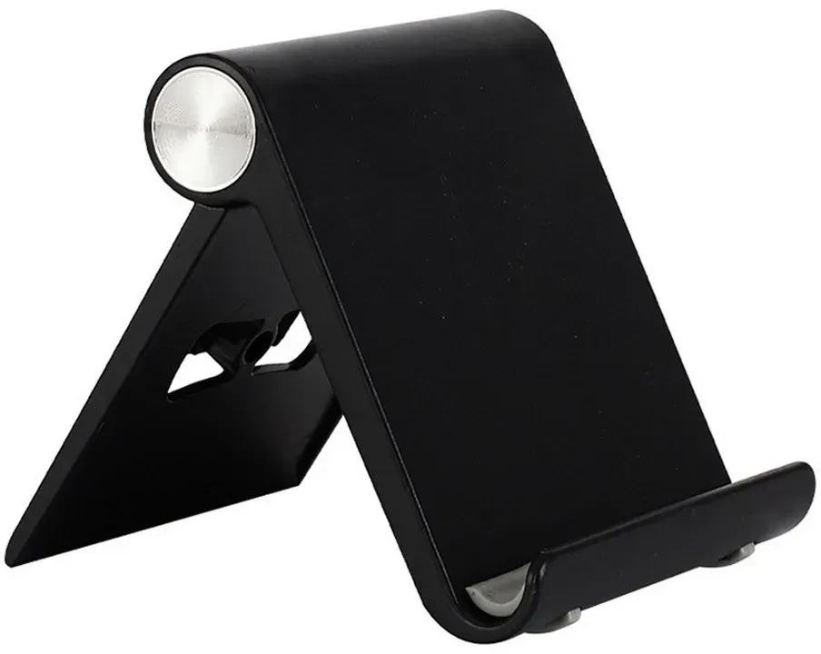 Lubgitsr Handy Ständer Faltbar 1 Stück, Verstellbarer Handy Halterung Smartphone-Halterung, (1-tlg) schwarz
