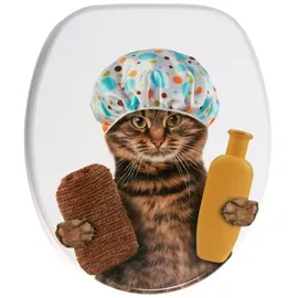 Sanilo Bad-Accessoire-Set, 3-tlg., Shower Cat - braun