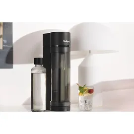 Sodapop Logan schwarz matt + 2 Flaschen 0,85 l + Flasche 0,6 l + Zylinder