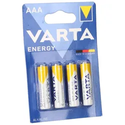 Varta Energy AlMn AAA 1,5V Micro Batterie 4er Blister