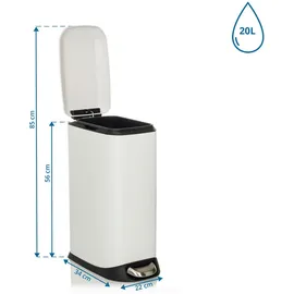 HJH Office Clean Slim 20 l Weiß
